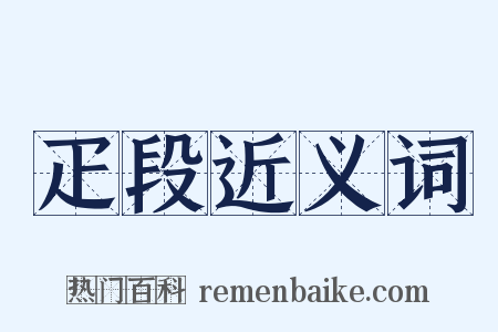 疋段近义词是什么意思的图片